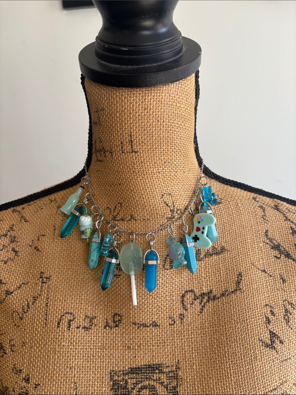 Blue Charm Necklace